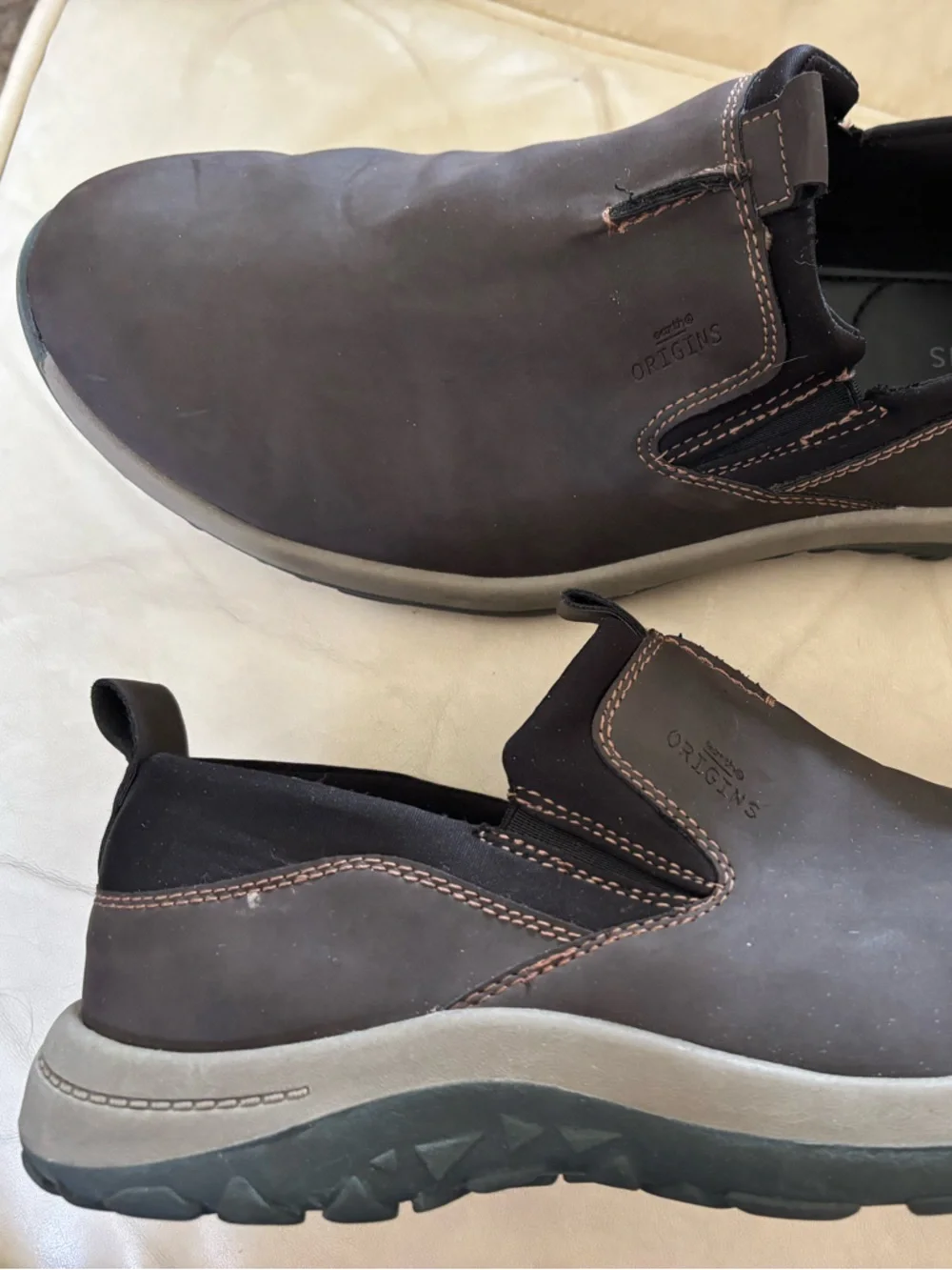 Earth Origins Danvers Brown Slip On Comfort Shoes Clogs Size 9.5